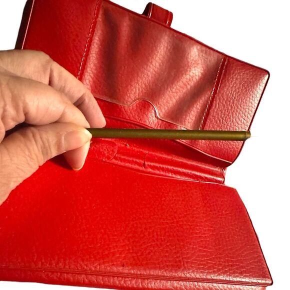 Vintage Vinyl Wallet 1970's red, white and blue. Dart Mfg company Dallas Tx. - Picture 8 of 12